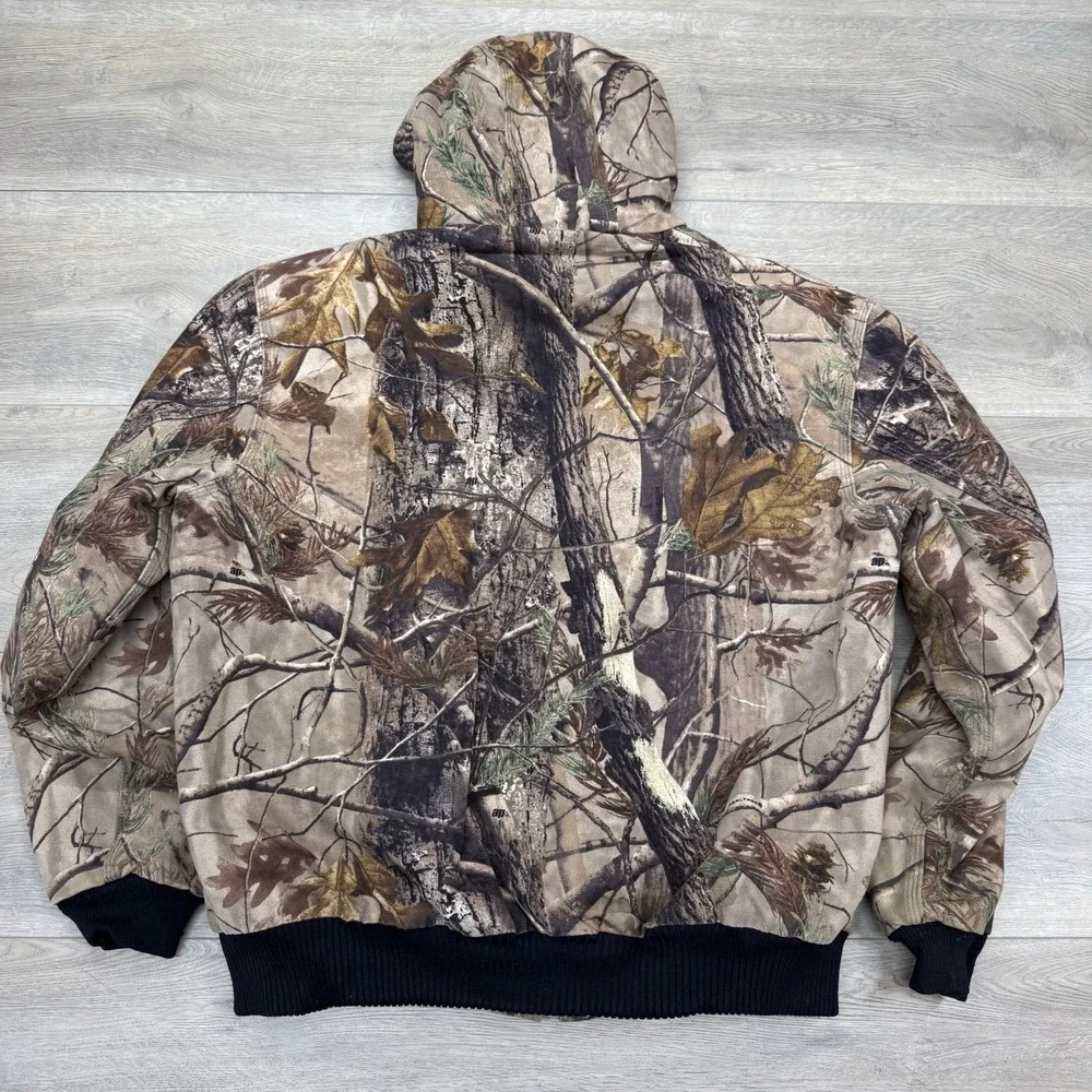 Carhartt Realtree Camo Canvas Coat Men's Sz XL Skater Grunge‎ Hunt